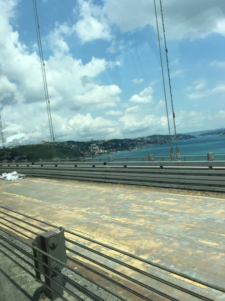 橋の建設作業の分離背景 — ストック写真