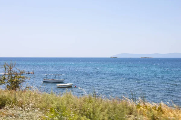 Blick Auf Strand Isoliert Hintergrund — Stockfoto