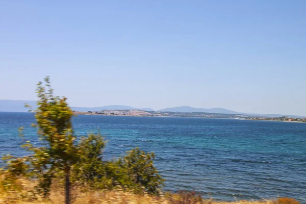 Blick Auf Strand Isoliert Hintergrund — Stockfoto