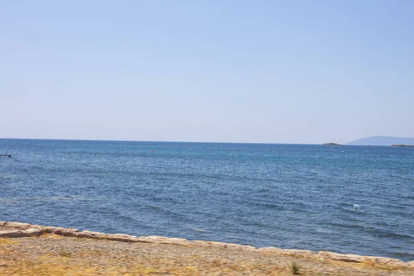 Blick Auf Strand Isoliert Hintergrund — Stockfoto