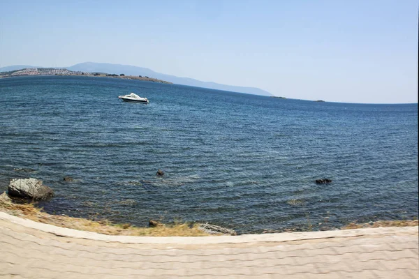 Vista Della Spiaggia Isolare Sfondo — Foto Stock