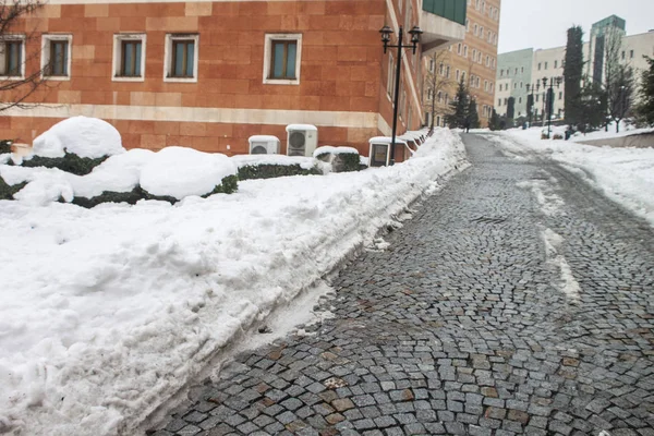 Aire Libre Nieve Aislar Fondo —  Fotos de Stock