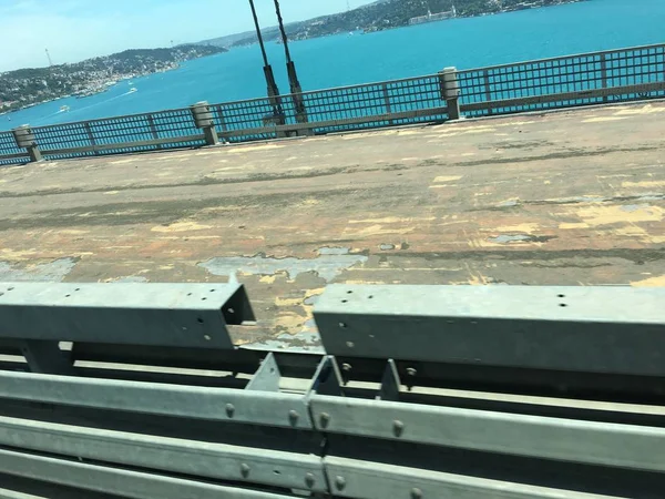 Brückenbauarbeiten Isolieren Hintergrund — Stockfoto