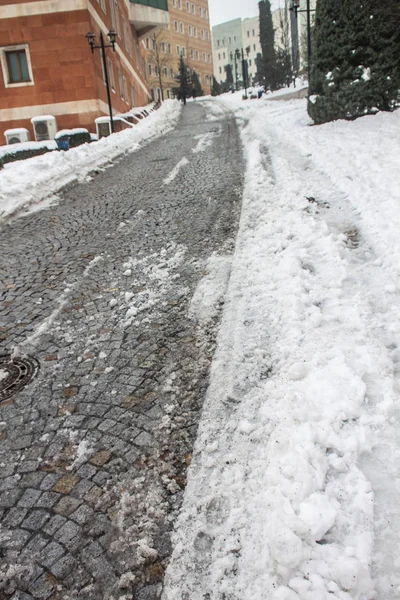 Aire Libre Nieve Aislar Fondo —  Fotos de Stock