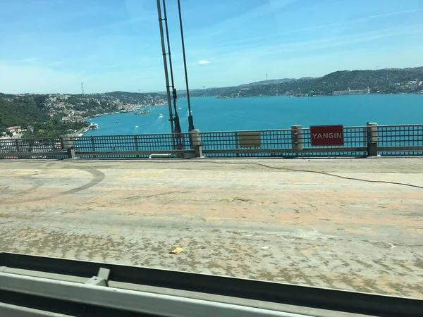 Trabajos Construcción Puentes Aislar Fondo — Foto de Stock