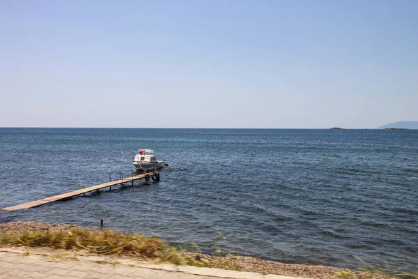 Blick Auf Strand Isoliert Hintergrund — Stockfoto