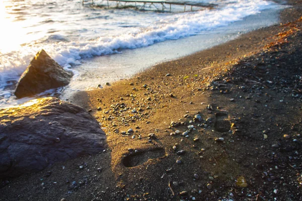 Mar Rocas Aíslan Fondo — Foto de Stock