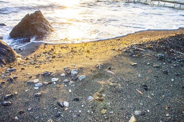 Море Каміння Ізолюють Фон — стокове фото