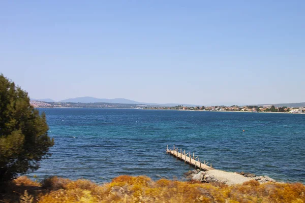 Blick Auf Strand Isoliert Hintergrund — Stockfoto