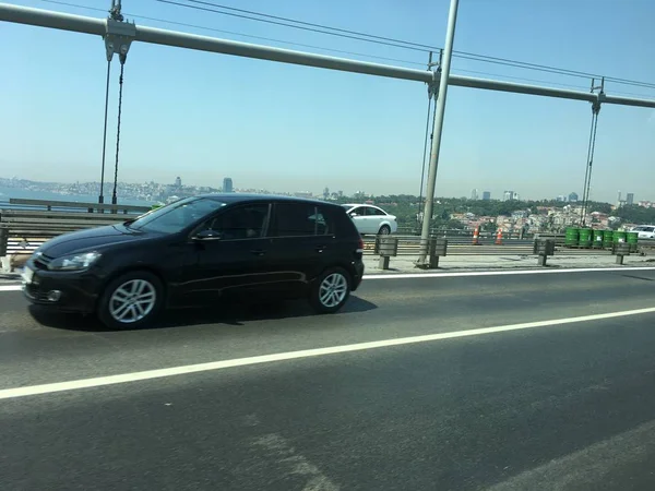 Izolovat Pozadí Bridge Stavební Práce — Stock fotografie