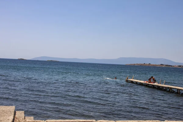 Vista Della Spiaggia Isolare Sfondo — Foto Stock