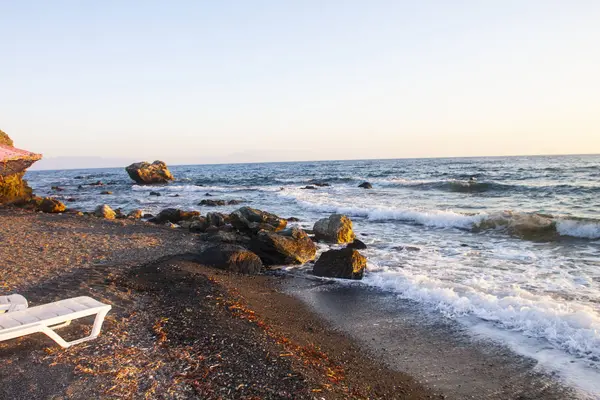 Вид Пляжный Изолированный Фон — стоковое фото