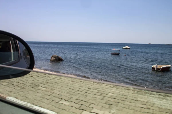 Blick Auf Strand Isoliert Hintergrund — Stockfoto