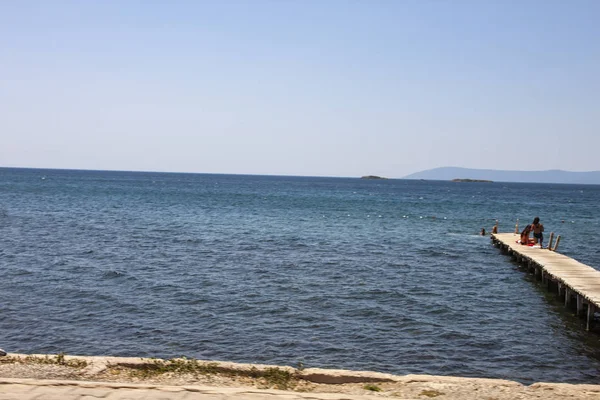 Vista Della Spiaggia Isolare Sfondo — Foto Stock