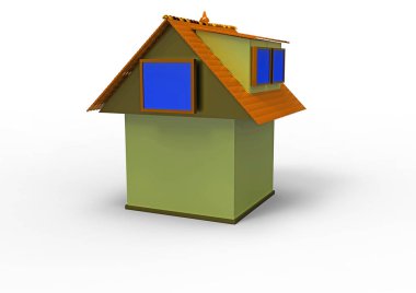 ev maket 3d ayrı tut moduyla arka plan