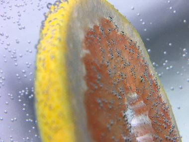 greyfurt ve portakal arka plan izole etmek