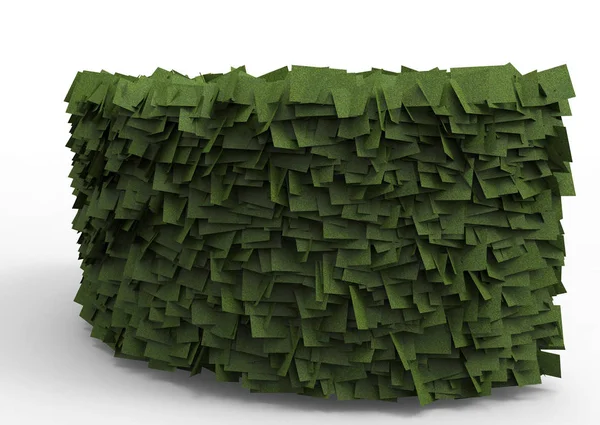 灌木3D 隔离背景 — 图库照片