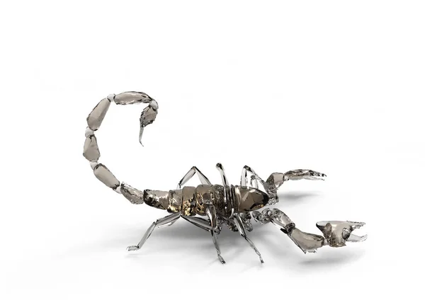 Scorpion Isoleren Achtergrond — Stockfoto