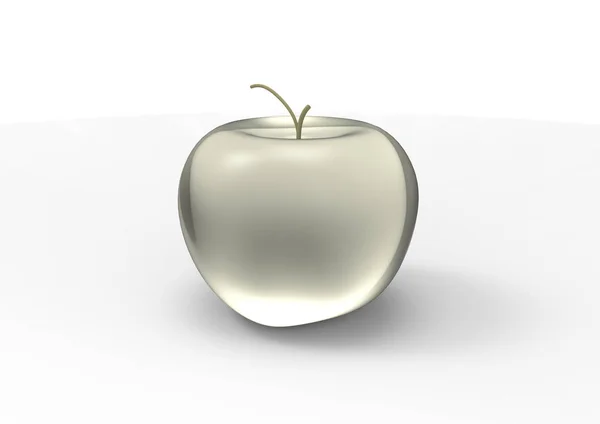 Apple Белом Фоне — стоковое фото