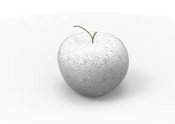 Manzana Sobre Fondo Blanco — Foto de Stock