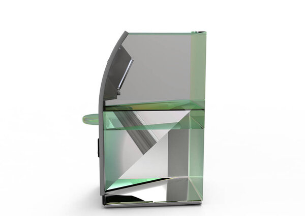 3D cash machine isolate background