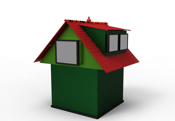 home maket 3D isolate background