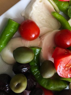 Kahvaltı tabağı ayrı tut moduyla arka plan