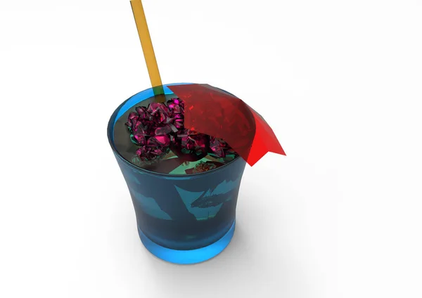 Cups Isoleren Achtergrond — Stockfoto