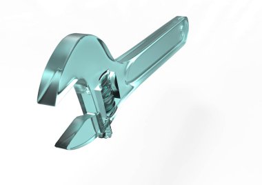 Beyaz izole groove pense