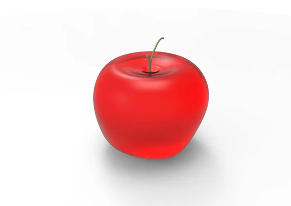 Apple White Background — Stock Photo, Image