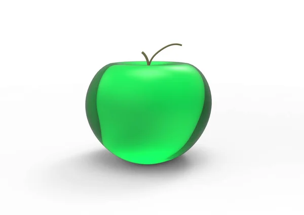 Apple White Background — Stock Photo, Image