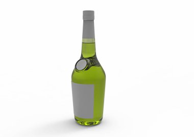 şişe 3d ayrı tut moduyla arka plan