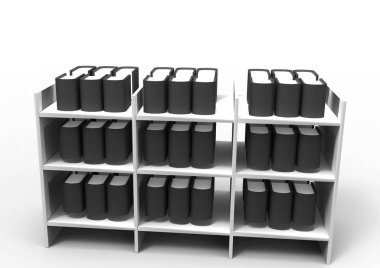 arka plan olarak renk süpermarket raf 