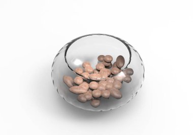 bir tabloda bir akvaryum