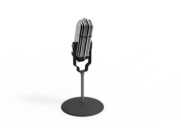 Microphone Isolate Background — Stock Photo, Image