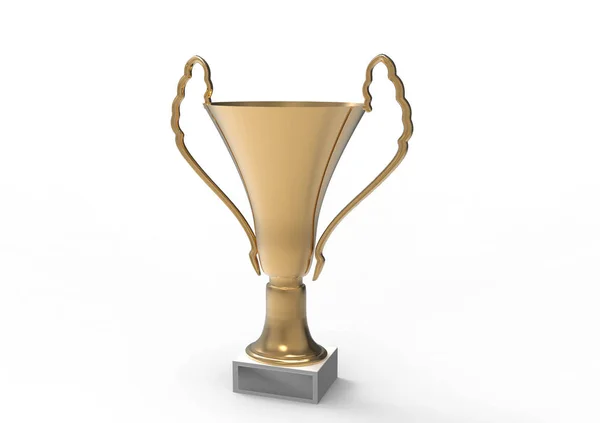 Trophy Isolated White Background — Stock Photo, Image