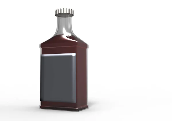 Flaska Isolera Bakgrund — Stockfoto