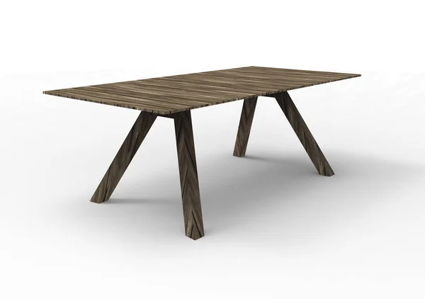 Superficie de la mesa de madera muebles de madera natural vista cercana  aislada sobre fondo blanco plantilla de patas y tablero de madera maciza