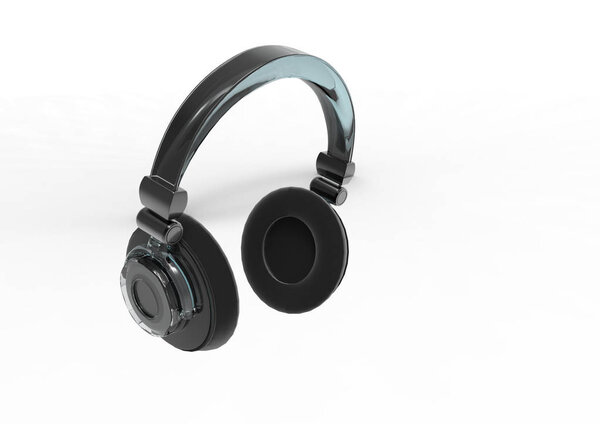 Headphones Isolated on White Background