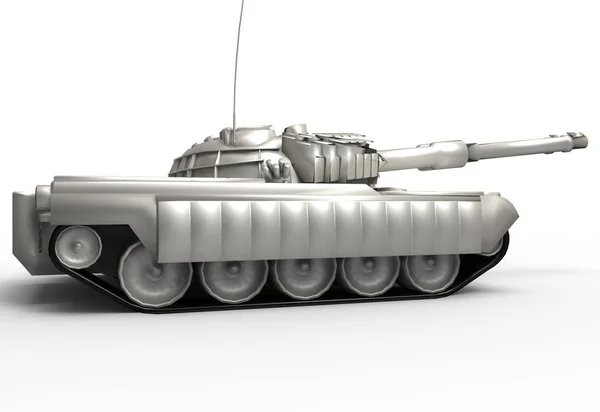 Kampfpanzer Isolieren Hintergrund — Stockfoto