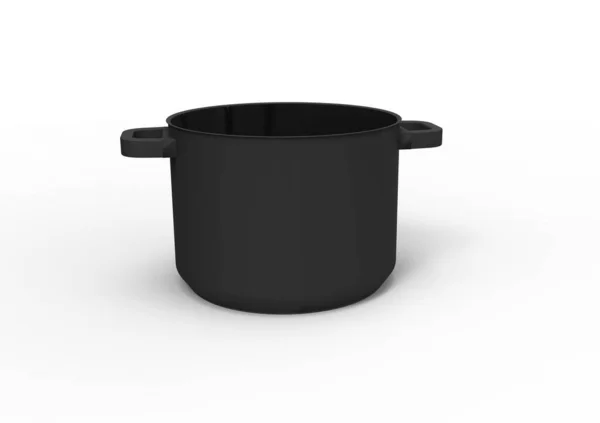 Kitchen Wear Chrome Lid Pot — Stock Photo, Image