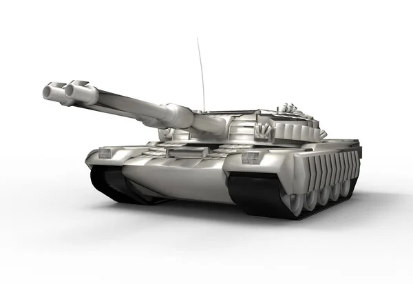 Battle Tank Isolera Bakgrund — Stockfoto