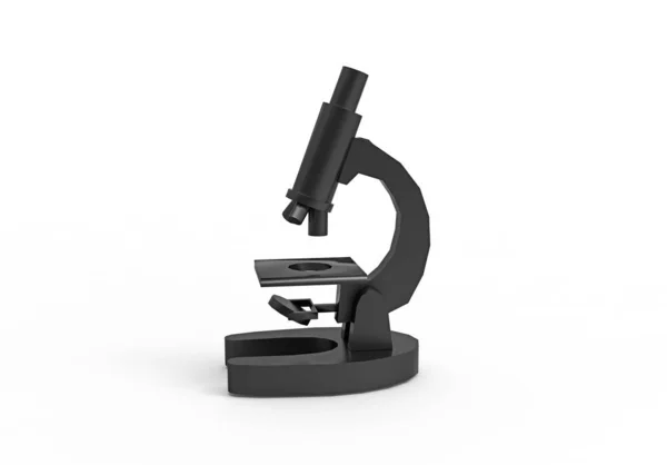Mikroskopem Izolat Tło — Zdjęcie stockowe