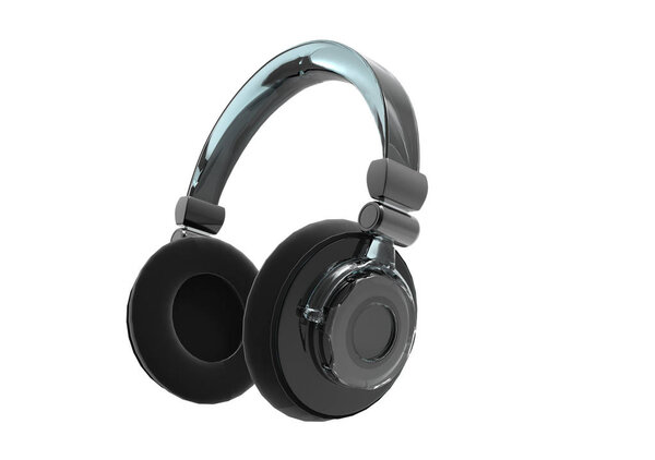 Headphones Isolated on White Background