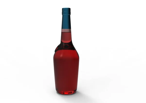瓶3D 隔离背景 — 图库照片