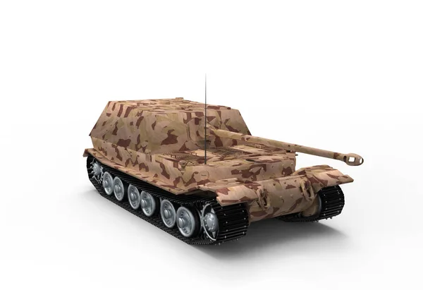 Battle Tank Isolera Bakgrund — Stockfoto