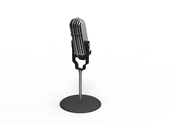 Mikrofon Isolierter Hintergrund — Stockfoto