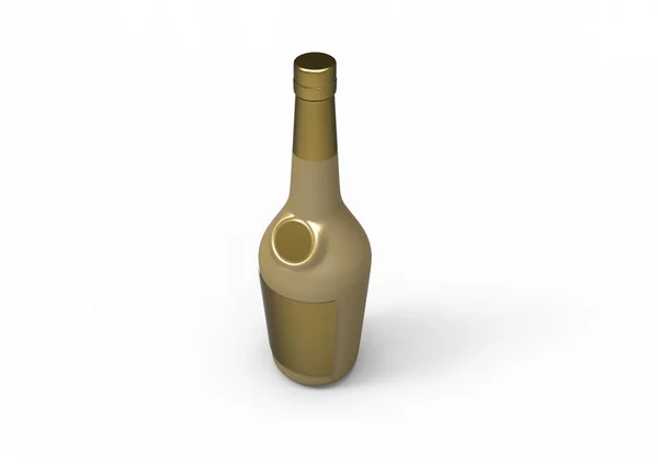 瓶3D 隔离背景 — 图库照片