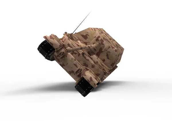 Battle Tank Isolate Background — Stock Photo, Image