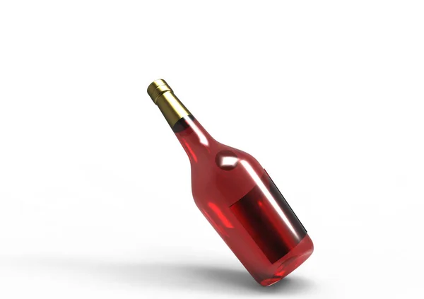 Bottiglia Isolare Sfondo — Foto Stock